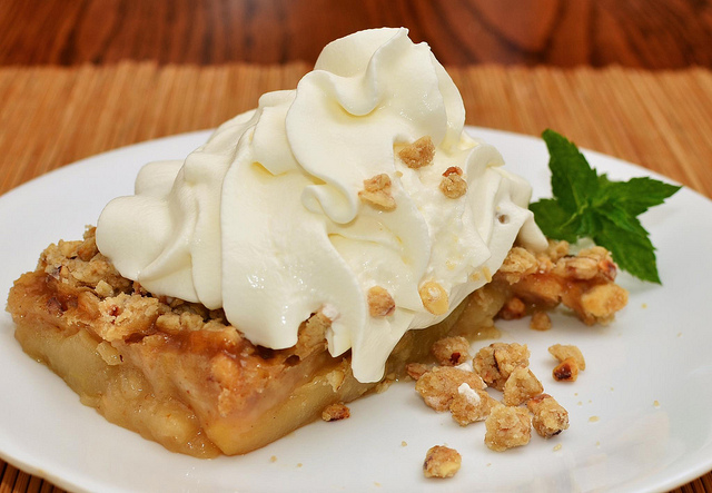 Crujiente de Manzana elaborado en casa